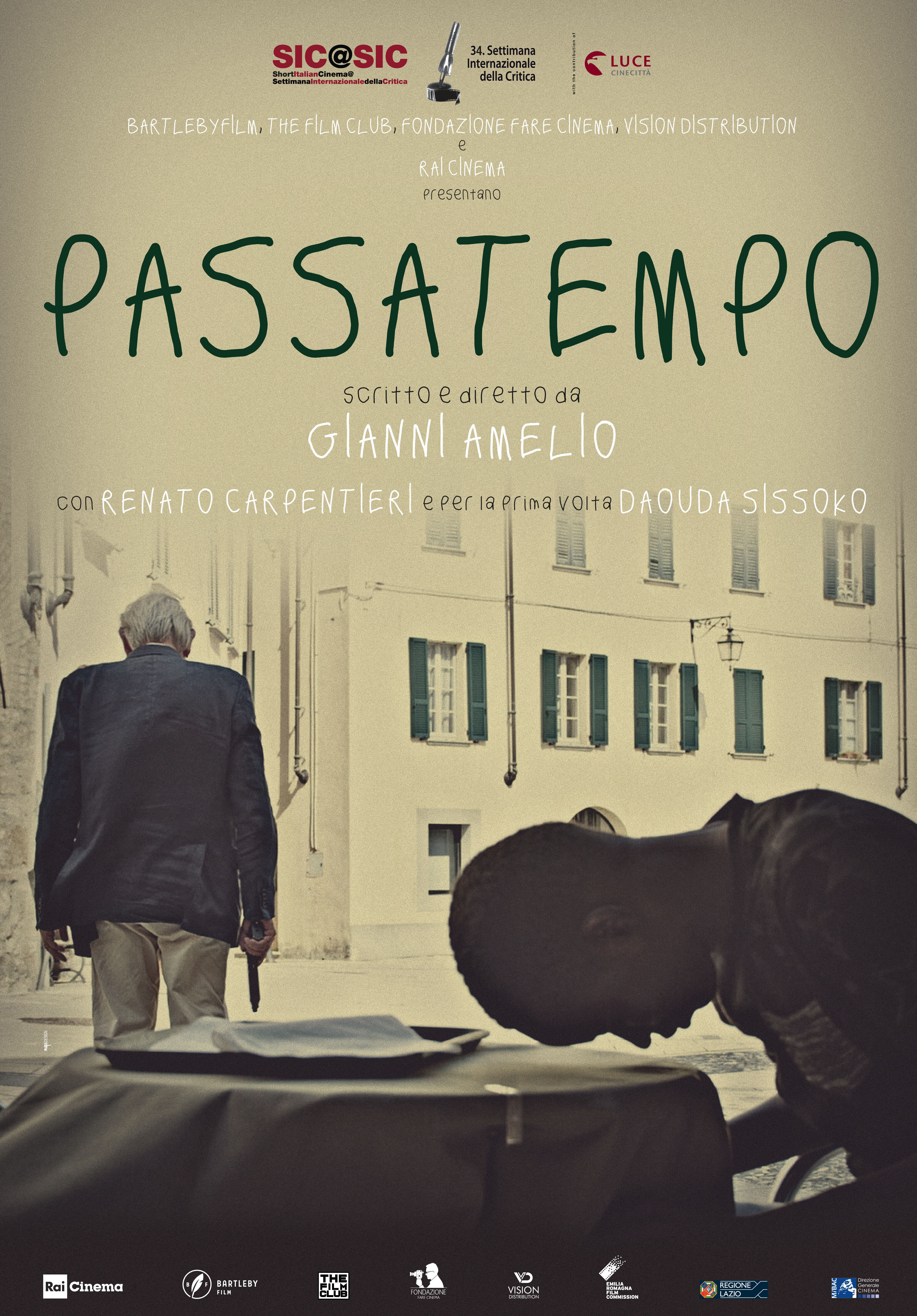 manifesto Passatempo un cortometraggio di Gianni Amelio