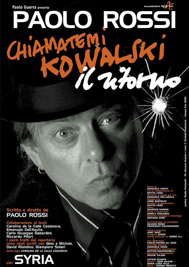 Chiamatemi Kowalsky uno spettacolo di Paolo Rossi